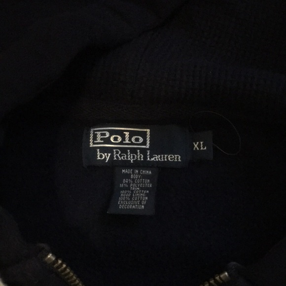 Polo Ralph Lauren Navy Zip Hoodie - Picture 3 of 4
